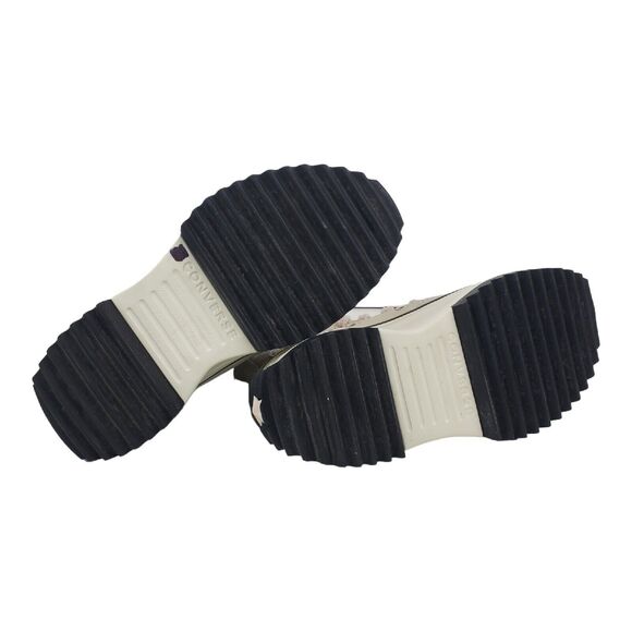 CONVERSE Shoes RUN STAR Womens Size 5.5 White Leather Faux Fur Ripple 169550C - Picture 10 of 13